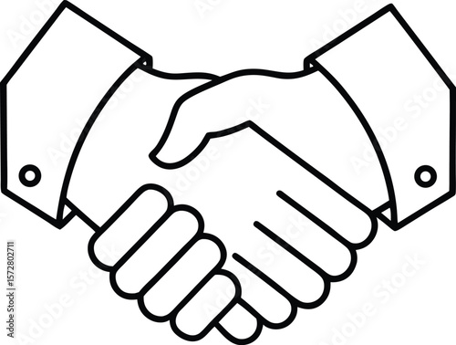 handshake isolated  vector