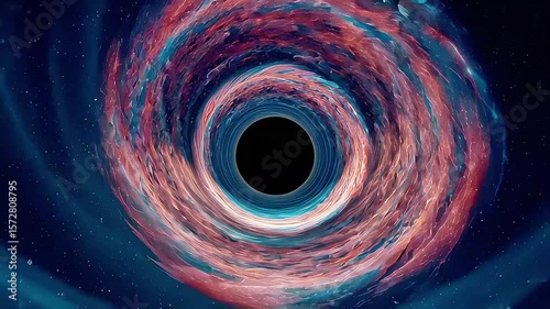 Colorful fractal heart galaxy swirl: an abstract illustration of love's light in the spiral space