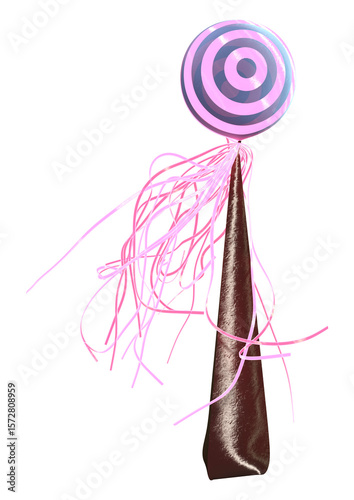 3D Rendering Alien Plant on White