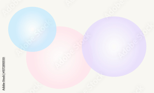 Pastel abstract background with soft gradient circles