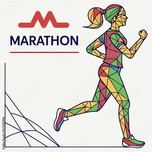 City Running Logo – Dynamic Vector Design Template for Urban Fitness and Marathon Branding

