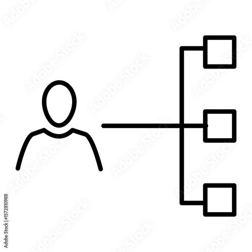 Public Relations Icon. Flat icon design of social media connections