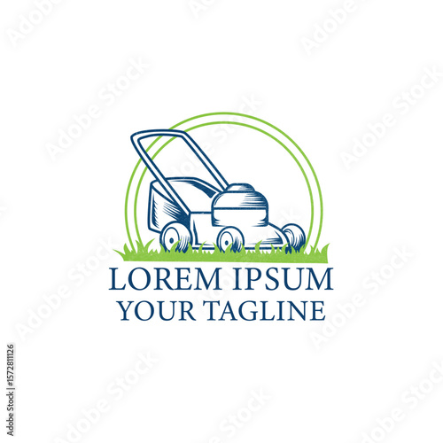 logo for lawn mower landscape