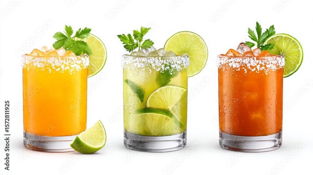 Fototapeta premium Refreshing summer beverages vibrant cocktails and stylish bar photography experience