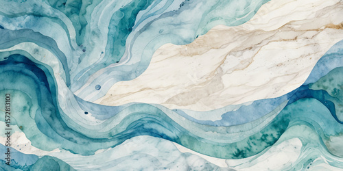 Abstract sea water wave ocean background.

