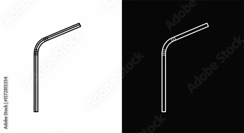 Reusable Metal Straw Eco-Friendly Drinking Accessory Design