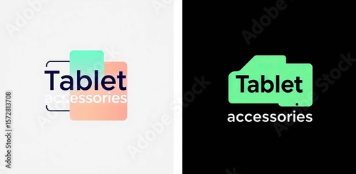 Tablet Accessories Brand Logo Design for Technology and Retail Businesses. Suitable for digital and print media, branding, advertising, and e-commerce platforms.