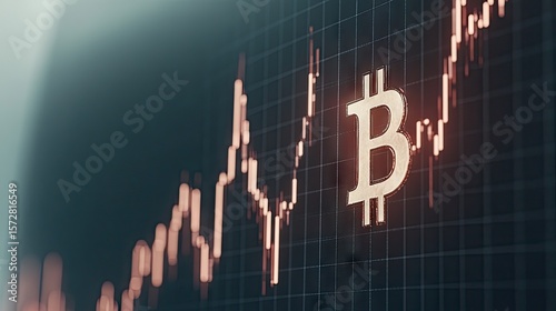 Bitcoin price chart showing upward trend