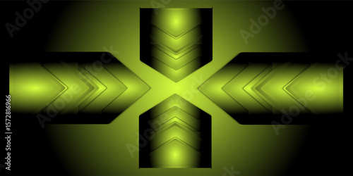 polished metal with arrow design background. Vector. Eps10