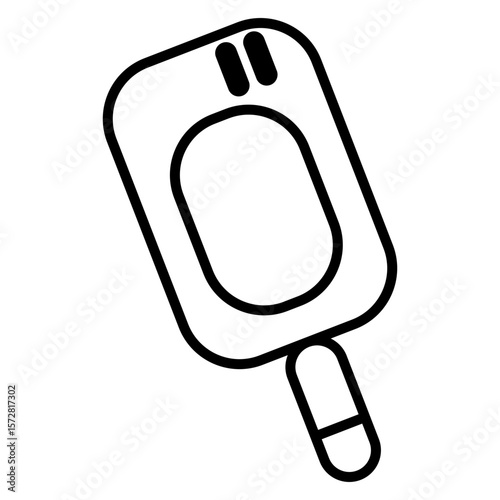 glucometer outline icon vector