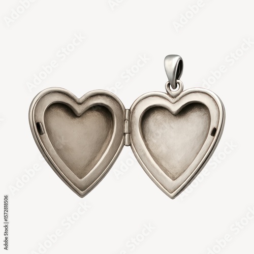 Elegant heart-shaped open locket