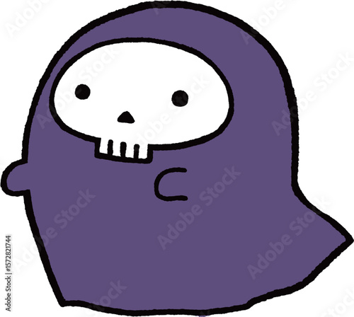かわいい死神のイラスト　ベクター