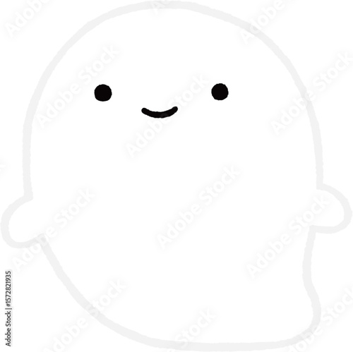 かわいいお化けのイラスト　ベクター