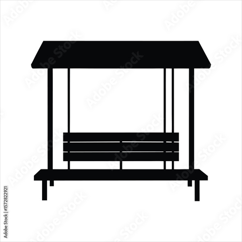 Bench Bus Stop Vector Illustration