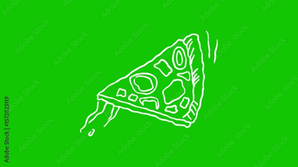 hand drawn pizza