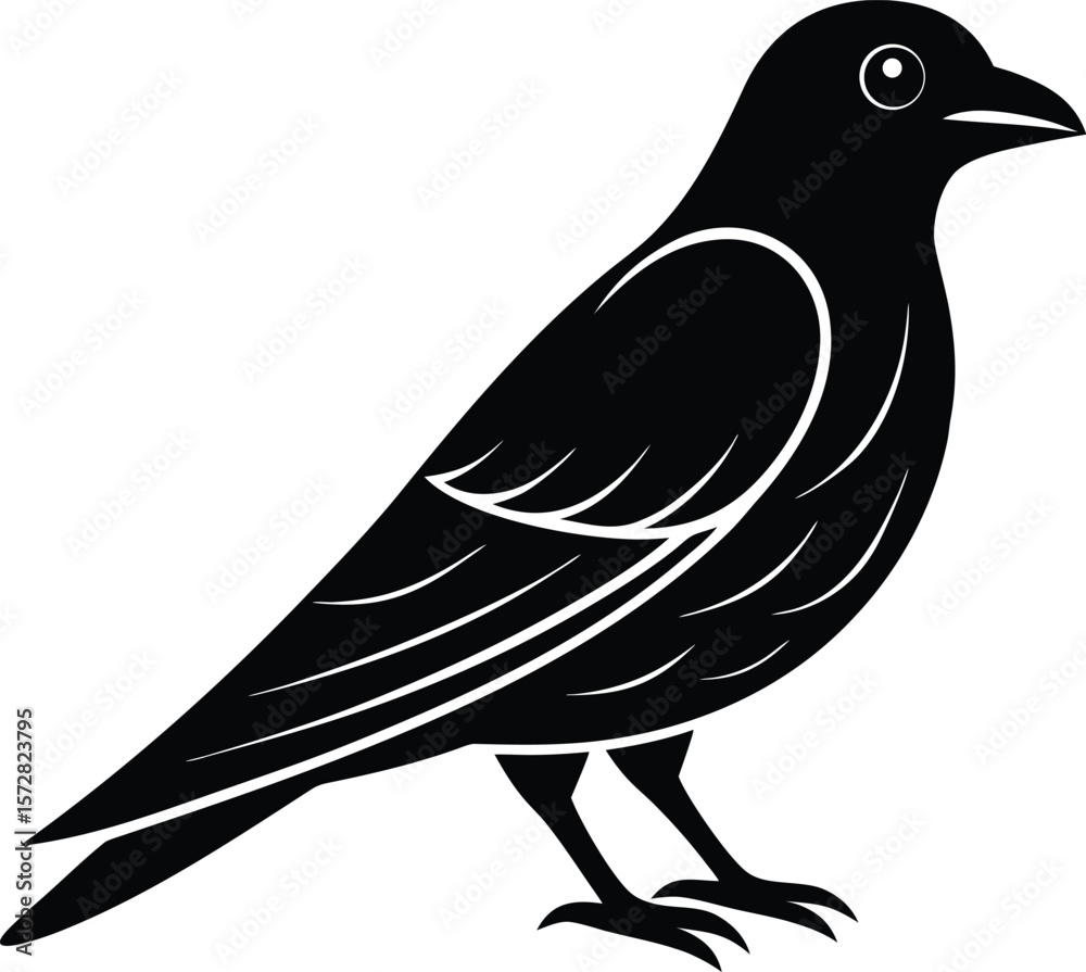 Obraz premium vector illustration of a bird