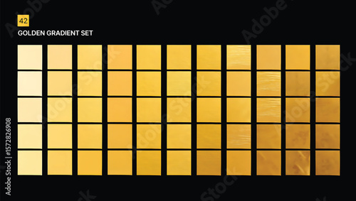 Golden yellow gradient squares with subtle textures vector