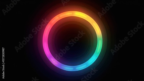 abstract glowing circle