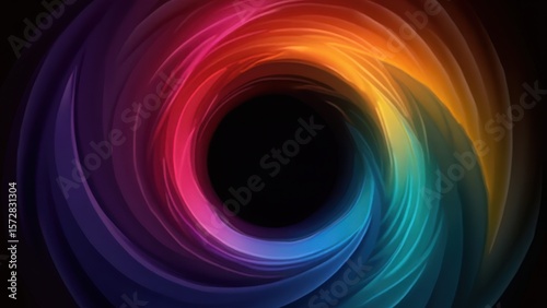 abstract glowing circle