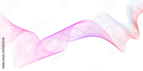 Colorful flowing lines create a vibrant abstract design for modern digital backgrounds and artworks