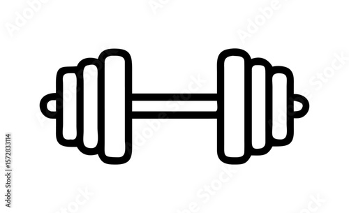 dumbbell perfect for fitness and workout concepts