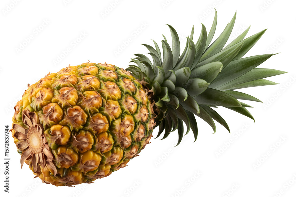 Ripe pineapple and pineapple slices isolated on white background. File contains clipping path. Ripe pineapple and pineapple slices isolated on white background. File contains clipping path.