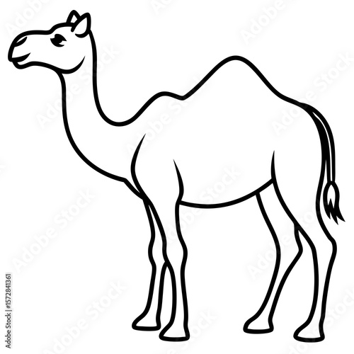Stylized Camel Silhouette, 