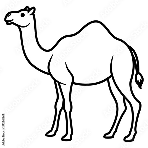 Stylized Camel Silhouette, 