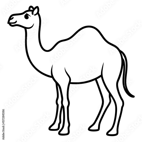 Stylized Camel Silhouette, 
