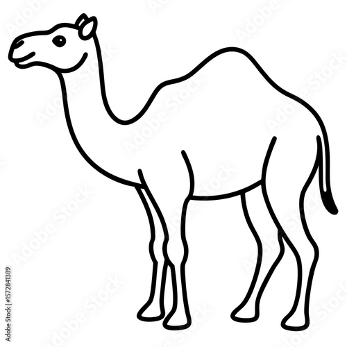 Stylized Camel Silhouette, 