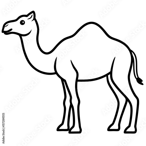 Stylized Camel Silhouette, 