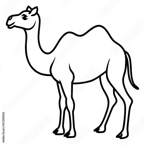 Stylized Camel Silhouette, 