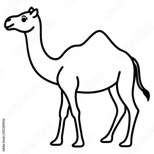 Stylized Camel Silhouette, 