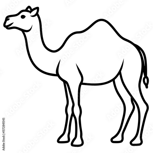 Stylized Camel Silhouette, 