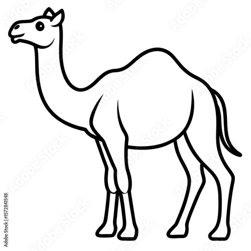 Stylized Camel Silhouette, 