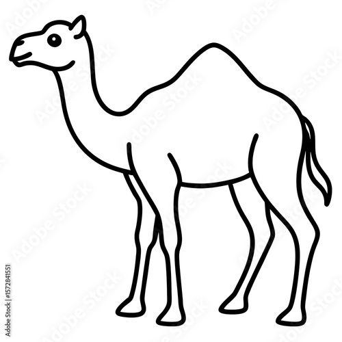 Stylized Camel Silhouette, 