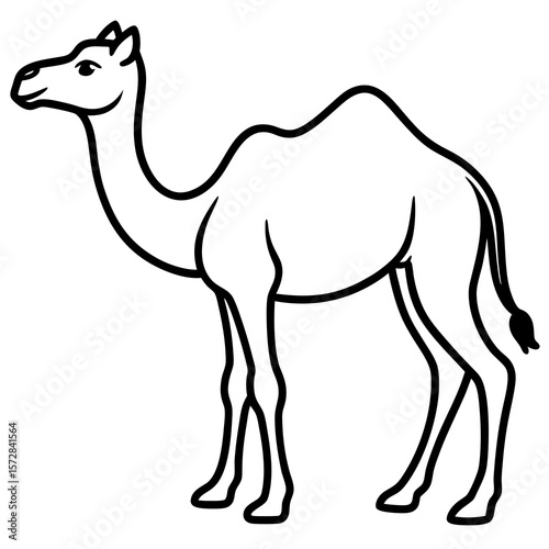 Stylized Camel Silhouette, 
