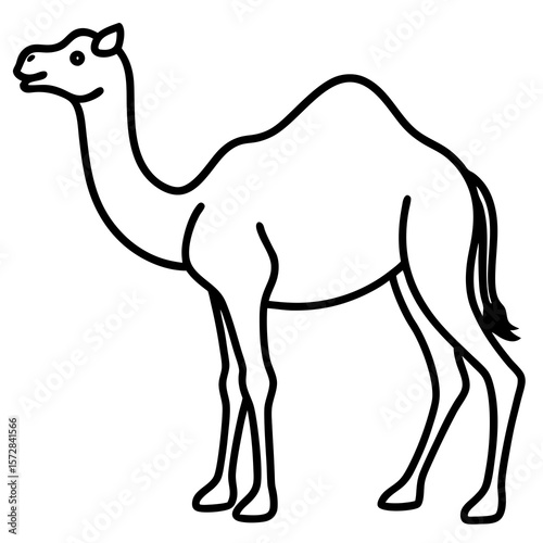 Stylized Camel Silhouette, 