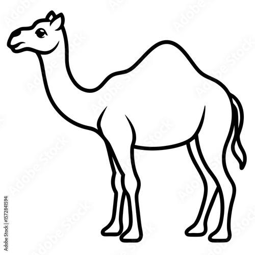 Stylized Camel Silhouette, 