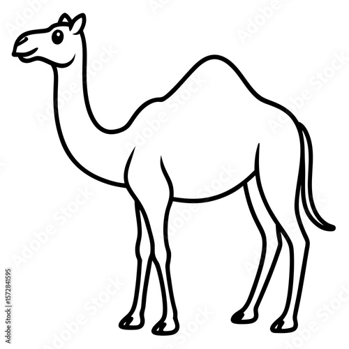 Stylized Camel Silhouette, 