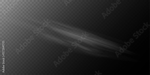Transparent Smoke Light Effect on Dark Background