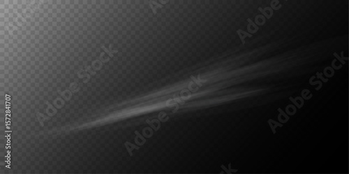 Transparent Smoke Light Effect on Dark Background