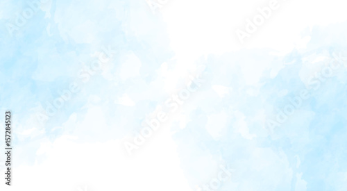 Abstract watercolor painting background. Modern watercolor background in blue color with liquid fluid texture for backgrounds, covers, posters, ads, banners, websites.
