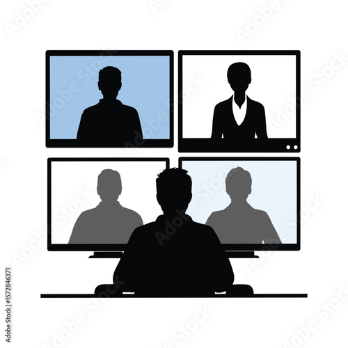 People Attending Online Video Conference