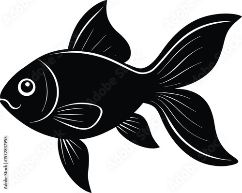 vector illustration of a fish