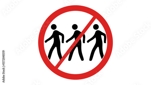 no public access sign black and red isolated silhouette