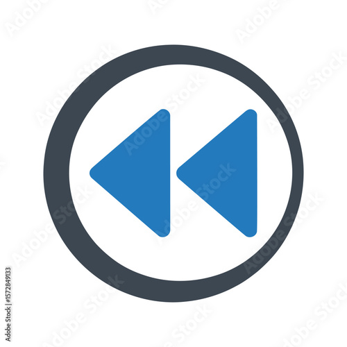 Free Download Rewind button media player icon - GFXLoad