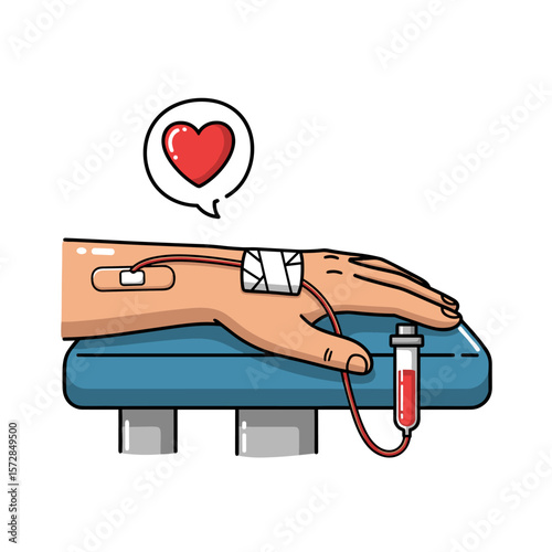 Blood donation illustration