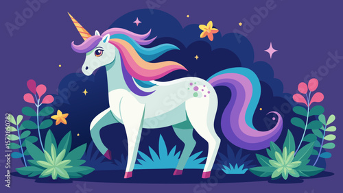 vector illustration of a horse