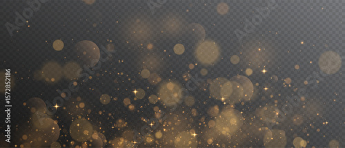 PNG White Sparkle and Glitter Magic Dust on Transparent Background